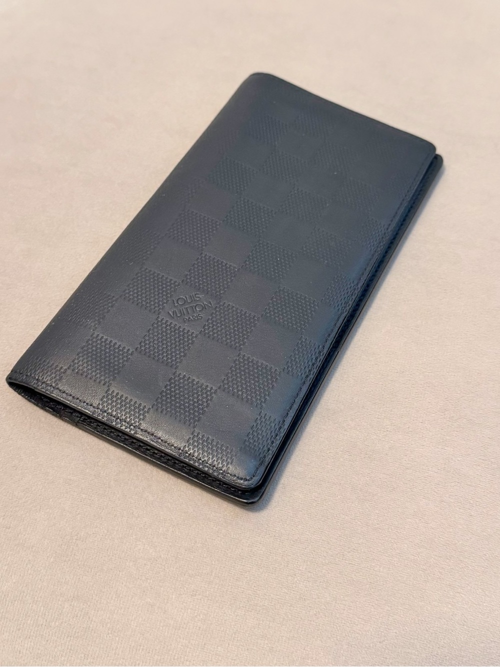 Louis Vuitton Black Damier Long Wallet